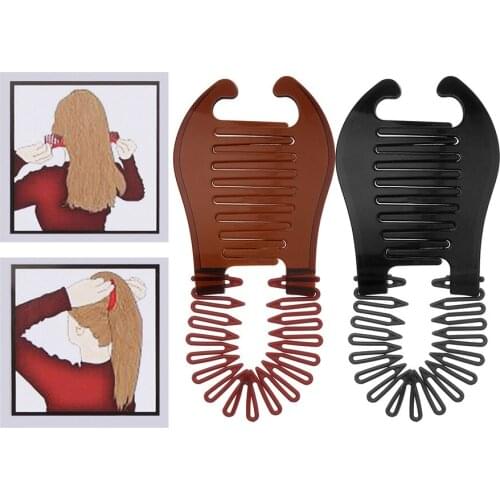 Black Coffee New Woman Hair Holder Elastics Scorpion Type Hair Braider Girls Ponytail Rubber Bands Hair Accessories DIY Home