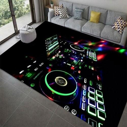 New DJ music pattern carpet kitchen corridor runner carpet bedroom living room carpet soft and smooth carpet