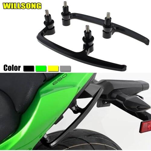 Rear Passenger Grab Seat Handlebar Lever Armrest For KAWASAKI Z650 2017 2018 Motorcycle Accessories Support Handle Bar CNC