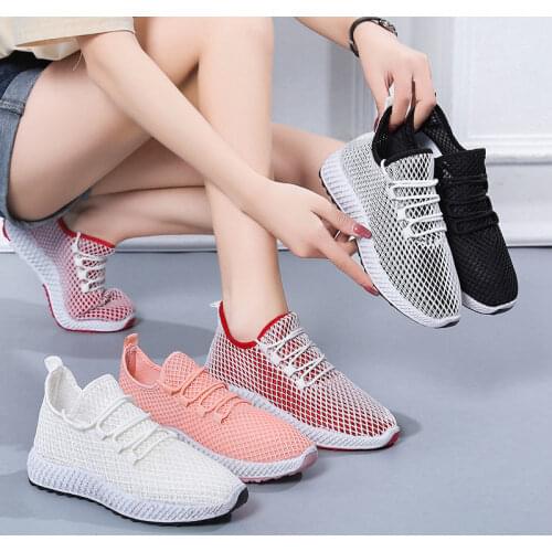 Casual breathable mesh shoes Korean style casual shoes students shoes sneakers soft bottom mesh breathable lightweight anti-slip