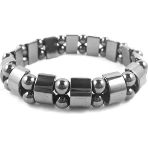 Simple Beaded Elastic Magnetic Magnetic Bracelet Black Beads Magnetic Therapy Health Jewelry