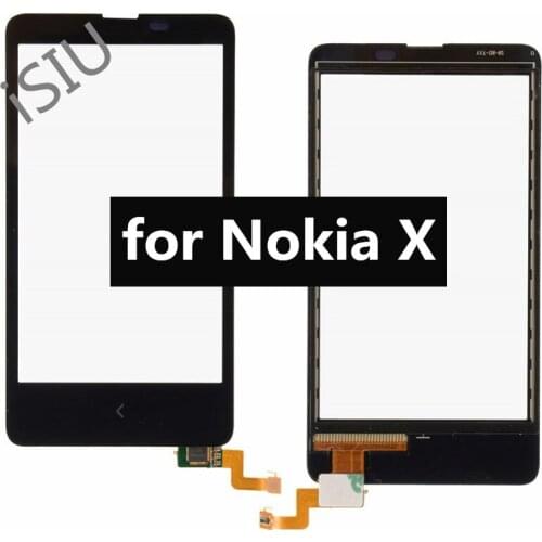 Touch Screen For Nokia X A110 Mobile Phone Touchscreen Panel for Nokia X Dual SIM RM-980 Front Glass Lens 4.0 LCD Display Screen
