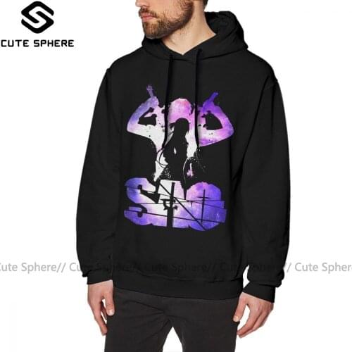 Sword Art Online Hoodie SAO Hoodies Outdoor Autumn Pullover Hoodie Cool XXL Long Cotton Red Men Hoodies