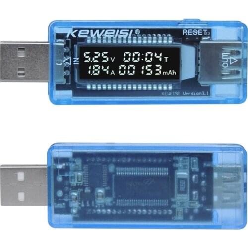 USB Current Voltage Capacity Tester Volt Current Voltage Detect Charger Capacity Tester Meter Mobile Power Detector Battery Test