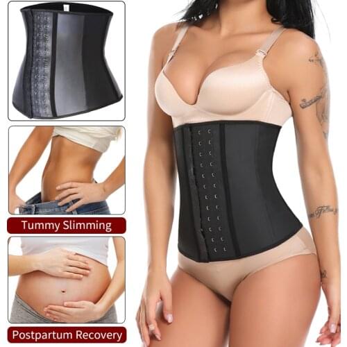 Latex Waist Trainer Weight Loss Body Shaper Woman Shapewear Tummy Control Slimming Sheath Modeling Belt Girdle Trimmer Corset