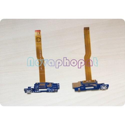 Novaphopat 10pcs/lot For ZTE Voyage 4 Blade A610 USB Dock Charging Charger Port Connector Flex Cable Replacement + tracking