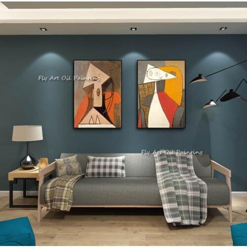 100% Handmade New Large Modern Abstract Canvas Oil Painting Copy Famous Picasso Paintings Painted By Skill Artist Home Decor