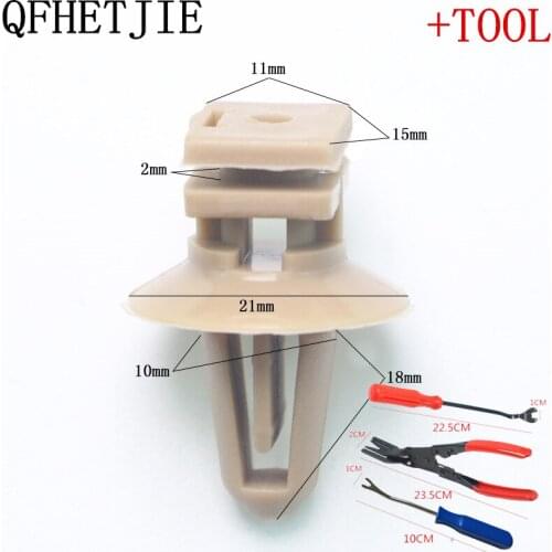 30 Pcs Car Buckle Door Panel Retainers Fixed Clip Auto Decorative Buckle Car Door Guard Plate Fastener And disassembly tools