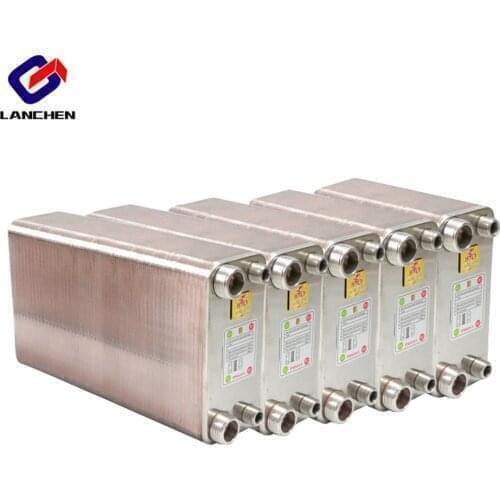 80 Plates stainless steel heat exchanger Brazed plate type water heater SUS304