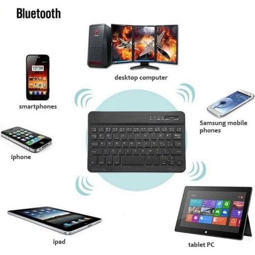 Wireless Bluetooth Keyboard For IOS Android Windows PC Ipad Tablet PC Latest Mobile Phone Bluetooth 3.0 Computer Peripherals