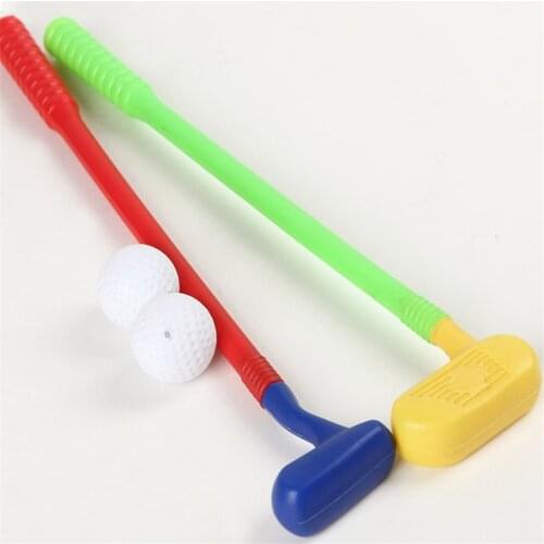 Children Kids Mini Golf Game Sports Toy Golf Club Toys 3 Golf Clubs + 3 Golf Ball Toy For Baby Grasping Ability Developing