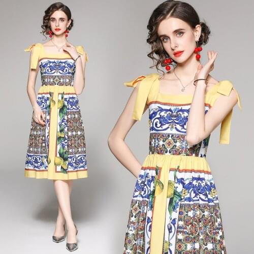 Gambbr Yellow Summer Dresses