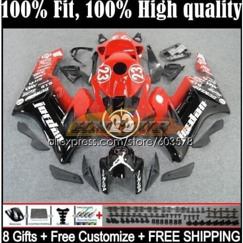 Bodys Injection For HONDA CBR1000 CBR 1000 RR CC 1000CC 50CL.26 CBR1000RR 04 05 CBR 1000RR 2004 2005 OEM Fairings black red