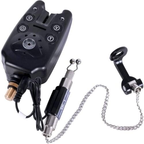 Outdoor Fishing Tackle Tools LED Fishing Alarm Chain Hanger Swinger Indicator 2021