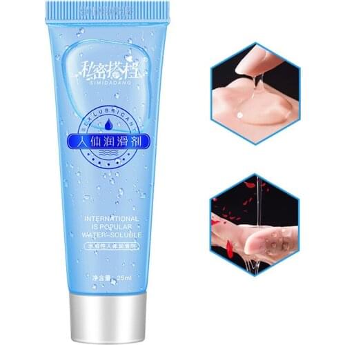 25ML Men/Women Sex Lubricant Transparent Cream Water-based Sex Oil Vaginal Anal Gel For Adults Sex Products/Toys