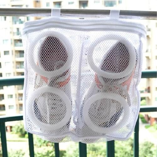 New Laundry Bag Shoes Storage Washing Drying Mesh Net Home Washer Separated Pouch