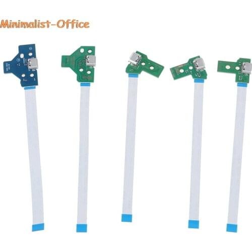 1pc USB Charging Port Socket Circuit Board For 12Pin JDS 011 030 040 055 14Pin 001 Connector For PS4 Controller 2021