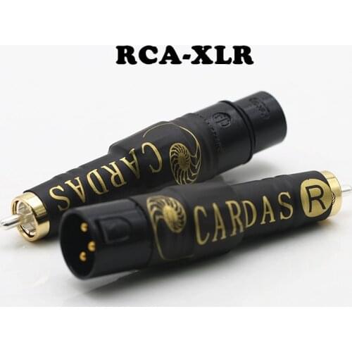 CARDAS balance to RCA lotus head XLR XLR to RCA lotus male audio microphone adapter