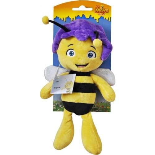 Maya The Bee Wiolet Plush Toys Stuffed Toy 35 cm For Boys Girls Unisex Soft Animal Cute Pillow Kids Children Christmas Gift