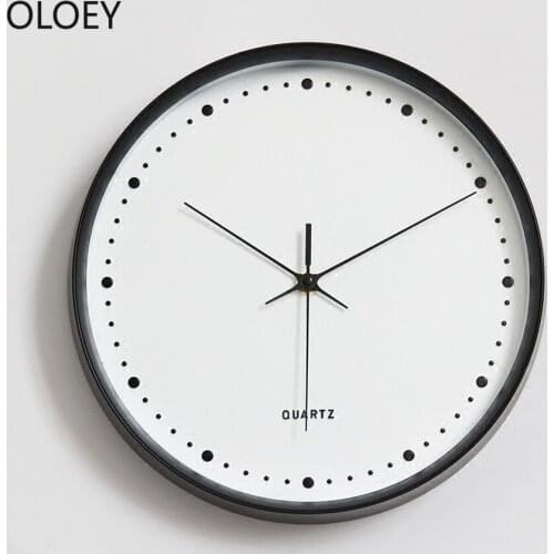 Nordic White Wall Clock Silent Living Room Modern Kitchen Clock Simple Watch Home Creative Bedroom Reloj De Pared Home Decor New
