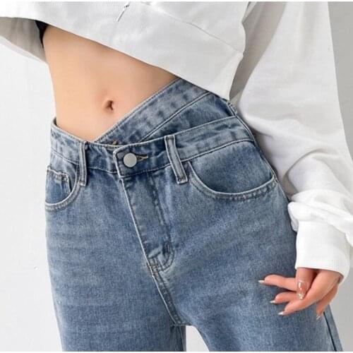 TOPPICK Women's Straight Jeans