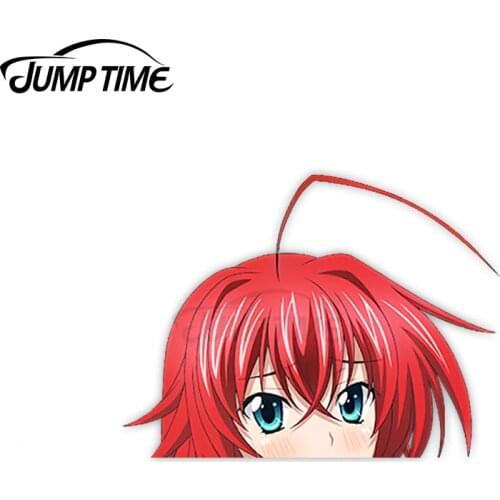 Jump Time High School DxD Rias Gremory 239 Cute Anime Girl Peeker Vinyl Decal Window Waifu Car Stickers