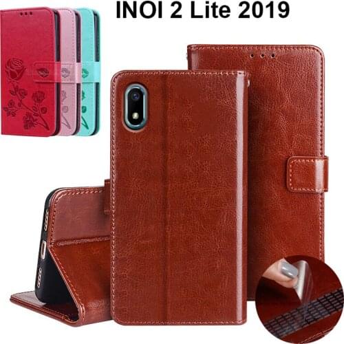 PU Leather Case For Inoi 2 Lite 2019 5.0" Luxury Protective Flip Case Cover Wallet With Card Slots Inoi 2Lite Case Funda Coque