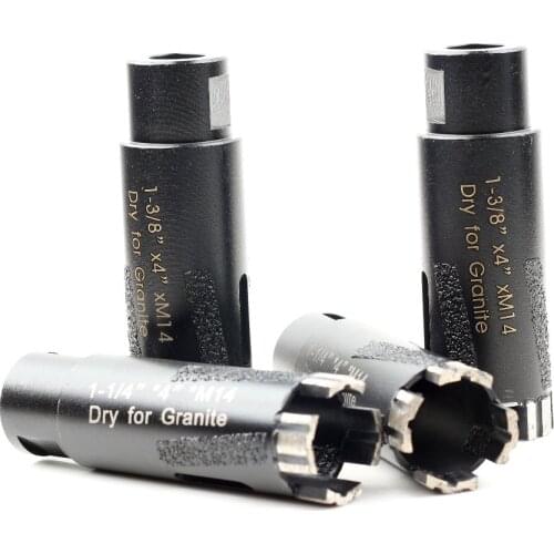 1pc/carton Arbor M14 D32mm/D35mm diamond dry/wet core drill bit for drilling stone