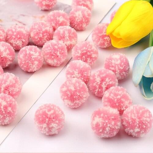 10pcs 2cm Mixed Colors Pompom Party Home Garden Wedding Decoration Clothing DIY Sewing Children Toys Craft Supplies
