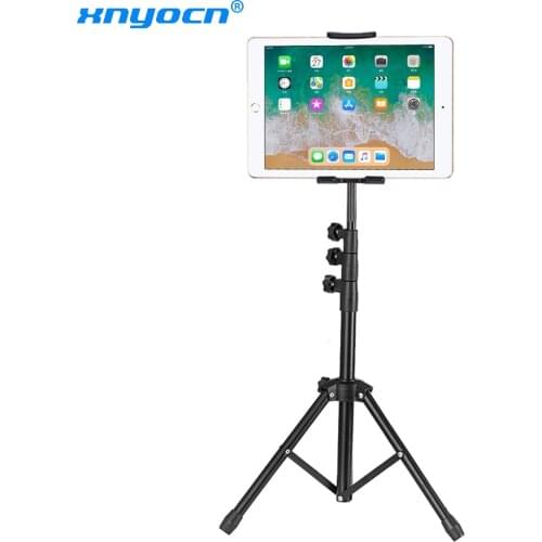 136 cm Tripod Rotation 4-13 Inch Tablet Holder Stand Tripod Stand for Ipad Air Mini 2 3 4 Tablet Mount for IPAD Pro 12.9 Iphone