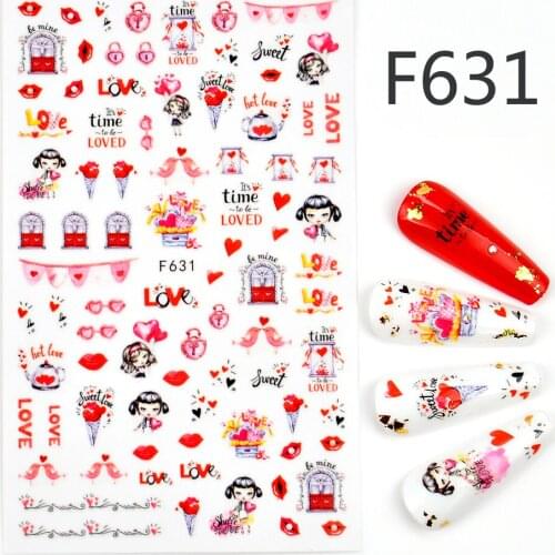 3D Flower Stickers for Nails Watermelon / Lemon / Strawberry Design Summer 2021 Adhesive Sliders Manicure Accessory