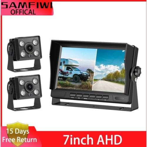 7 inch Car Monitor AHD Car Screen Recording DVR With IR Night Vision Backup Camera Vehicle Rear View Camera For TRUCK RV BUS