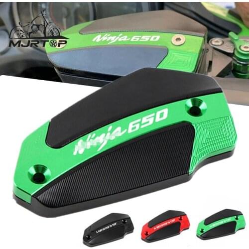 Motorcycle Accessories Oil Tank Cap For Kawasaki NINJA 650 VERSYS 650 Ninja650 CNC Front Brake Fluid Cylinder Reservoir Cover