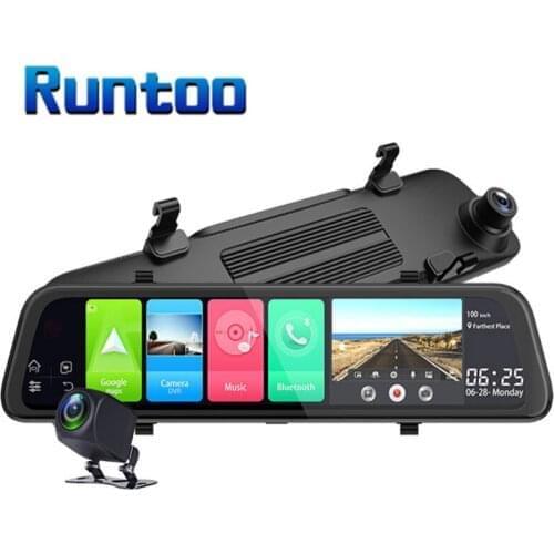 Car DVR Camcorder Android 4G Rearview Mirror Camera Dual Lens 12inch Full HD 1080P ADAS Dash Cam Auto Video Recorder Dashcam