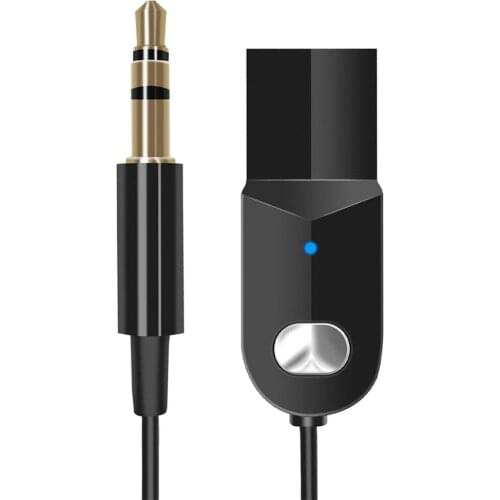 Wireless Bluetooth Receiver 5.0 Car AUX 3.5mm Bluetooth Adapter Audio Cable For Speaker Headphones