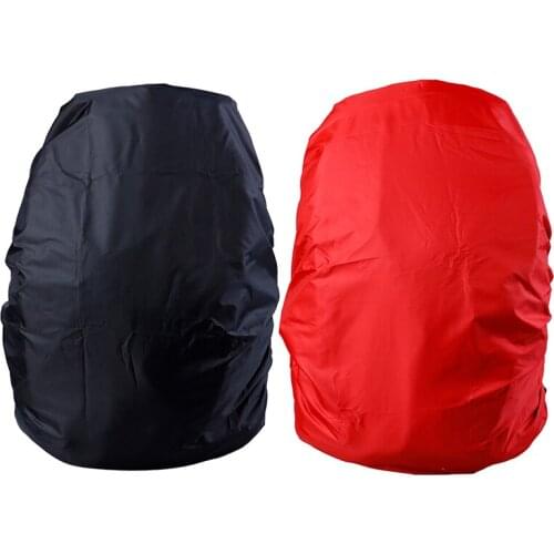 1pc Black/Red Backpack Cover Waterproof Dustproof Backpack Rain Cover Portable Ultralight Shoulder Protect Outdoor tools Hiking