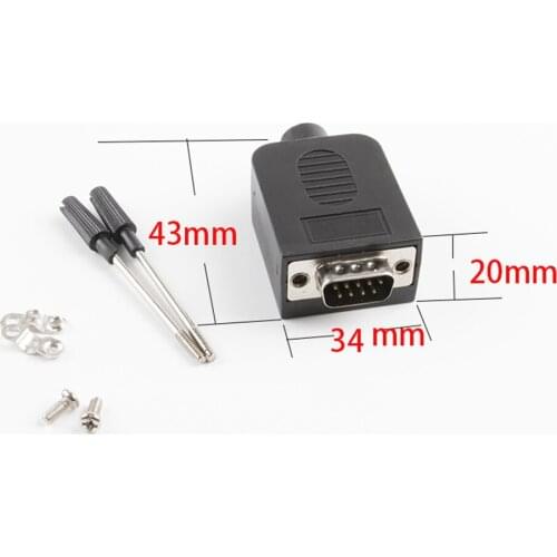 DB9 Male Female 9Pin to Screw Terminal Connector Signal Module