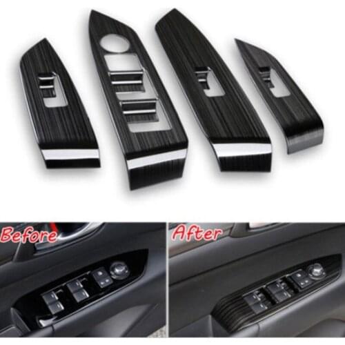 For Mazda CX-5 CX5 2017 2018 2019 2020 LHD Window Switch Panel Adjust Cover Trim Stickers Strips Garnish Decoration Car Styling