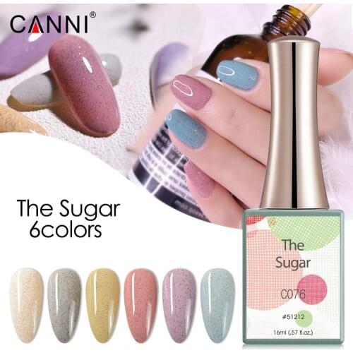 Canni New 16ml 6 Colors Sugar Nail Gel polish Professional Nail Art Sugger Painting Gel