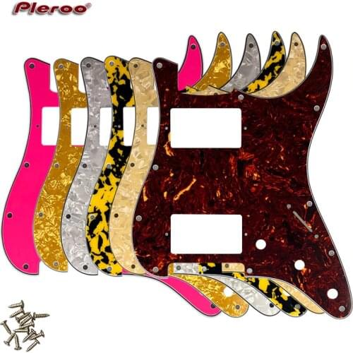 Quality Electric Guitar Pickguard 11 Holes Scratch Plate HH PAF Humbucker coil For USA\ Mexico Fd Stratocaster Guitar Parts