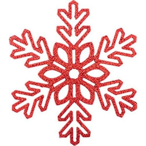 Red Snowflake 27 cm christmas decorations рождественские украшения