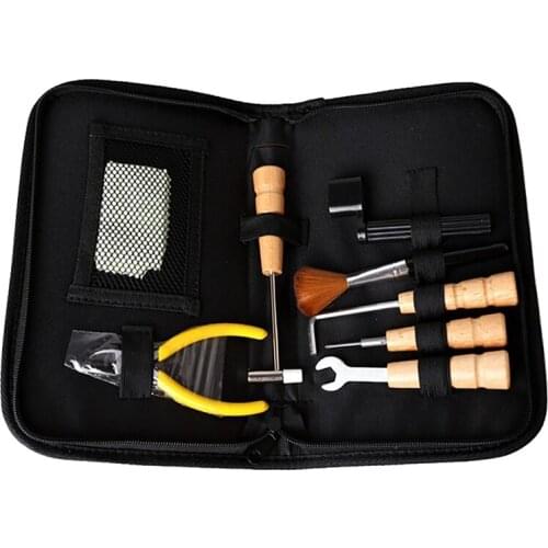 Hot-Guitar Tool String Changing Tool Kit Guitar Repair Care Tool Electric Guitar Parts Cleaning Kits Repair Tool Set