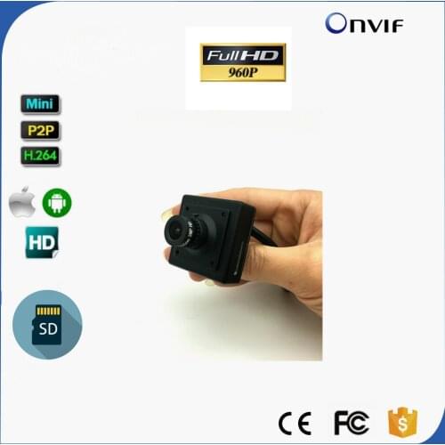 SD Card Slot 960P HD Mini IP Camera Home Security Pin hole Camera IP Camera Onvif Indoor Security CCTV IP Cam 3.6mm