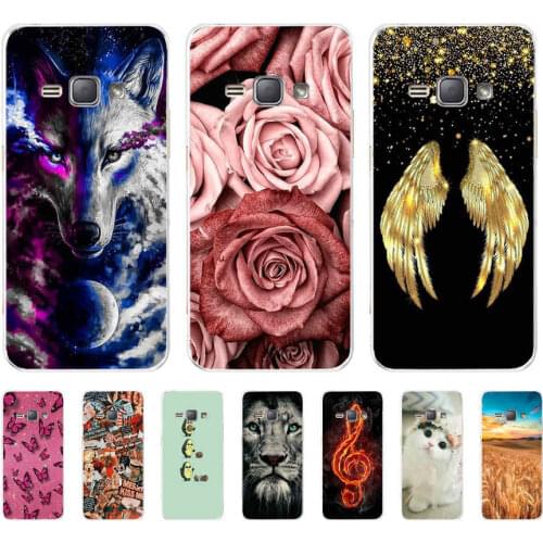 Soft TPU Case for Samsung Galaxy J1 2016 J120 J120F SM-J120F back cover 360 full protective cartoon printing coque