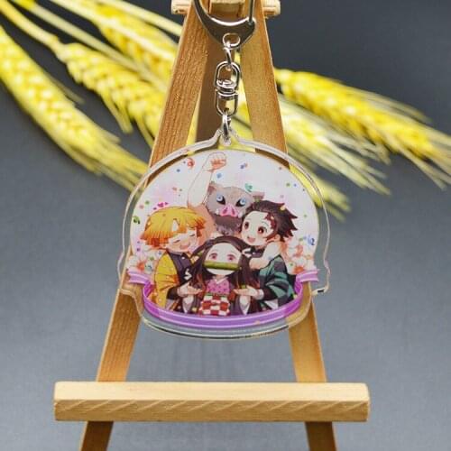 [MYKPOP]DEMON SLAYER Keyring Action Figure Pendants Decoration for Keys Bags Amine Fans SC20082919