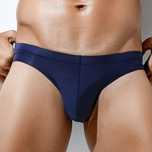 New Summer Men Breathable Ice Silk Underpants Solid Sexy Boxer Thin Low Waist Seamless Sheer Men Panties Shorts Underwear