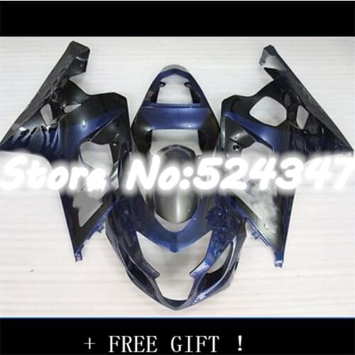 Fairings GSXR600 black blue motorcycle for GSXR750 04 05 GSX-R600 K4 GSX-R750 04-05 GSXR 600 750 2004-2005