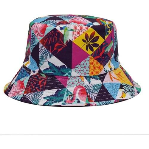 LDSLYJR Cotton Fashion Joker Print Graffiti Bucket Hat Fisherman Hat Outdoor Travel Hat Sun Cap Hats for Men and Women 376