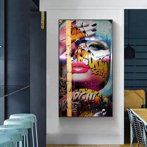Pop Heroines Cool Artworks Canvas Painting on The Wall Art Posters and Prints Portrait Decorative Picture for Living Room Decor