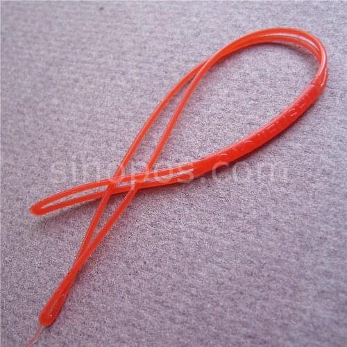 PVC Soft Hang Tag Seal String, garment clothes rubber bands plastic tickets cord colored luggage label card hangtag worm loop